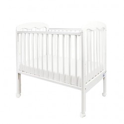 0/3 Baby Sabrina 嬰兒床 (中 size), 白色 (連床褥) 42.9 x 26.3"