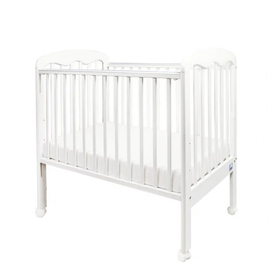 0/3 Baby Sabrina 嬰兒床 (中 size), 白色 (連床褥) 42.9 x 26.3"
