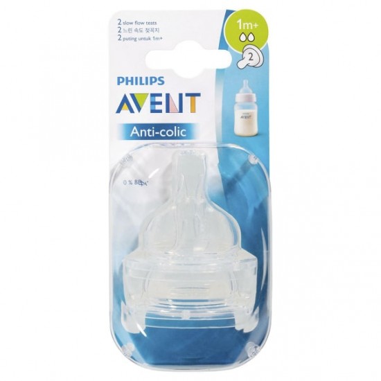 Avent Anti-colic 奶咀 (2pcs) - 1m+