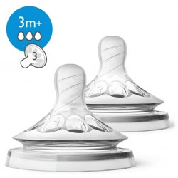 Avent Natural 中流量奶咀 - 3 m+