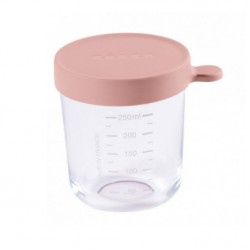 Beaba 玻璃食物儲存器 250 ml - 粉紅