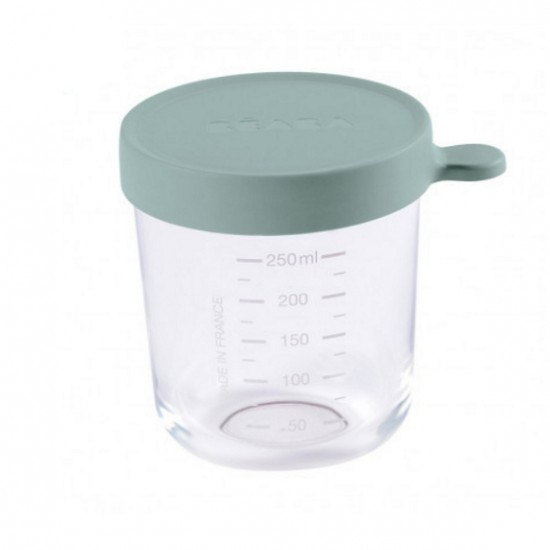 Beaba 玻璃食物儲存器 250 ml - 尤加利綠