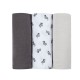Beaba 有機平紋布紗巾 - 3 pcs - Savane