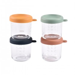 Beaba 玻璃食物儲存器 250ml 4 件裝
