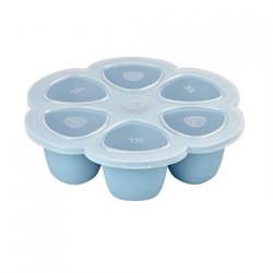 Beaba 矽膠分格儲存器 6 x 150ml - 藍色