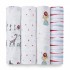 Aden + Anais 經典嬰兒棉紗包巾 4 pcs - Vintage Circus