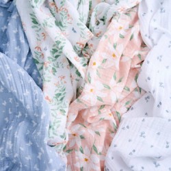Aden + Anais essentials 嬰兒棉紗包巾 4pcs - Butterfly Garden