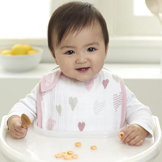 Aden + Anais 按扣鈕圍兜 3 pcs - Heart Breaker