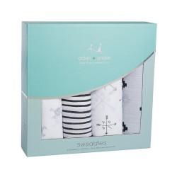 Aden + Anais 經典嬰兒棉紗包巾 4 pcs - Lovestruck