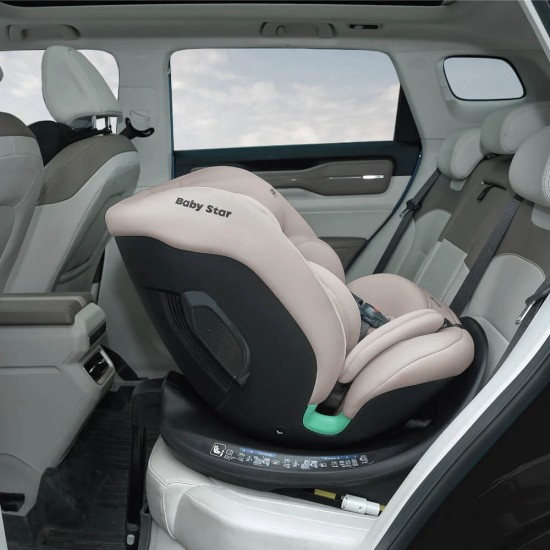 Baby Star Sedona 360 i-Size ISOFIX 成長型安全座椅 - 沙色