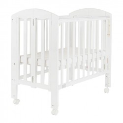 Baby Star Easi 摺合嬰兒木床, 白色 - 38 x 23"