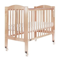 Baby Star Huggy 摺合嬰兒木床, 木色 - 42 x 25"