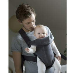 Babybjorn Carrier Mini 嬰兒揹帶 - 深灰 3D Jersey