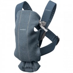 Babybjorn Mini 嬰兒揹帶 - Dove Blue 3D Jersey