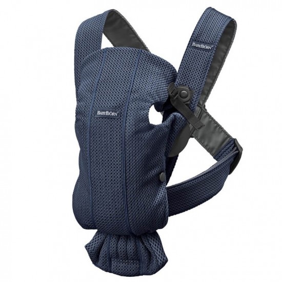 Babybjorn Mini 嬰兒揹帶 - Navy Mesh