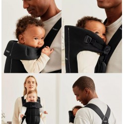 Babybjorn Mini 嬰兒揹帶 - 黑色棉質