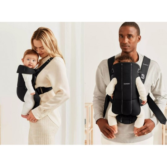Babybjorn Mini 嬰兒揹帶 - 黑色棉質