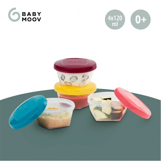 Babymoov Babybols 食物儲存碗 - 4個 x 120毫升 (S碼)