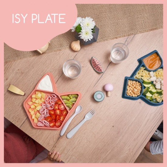 Babymoov Eats'Isy 矽膠餵食餐盤 - 狐狸