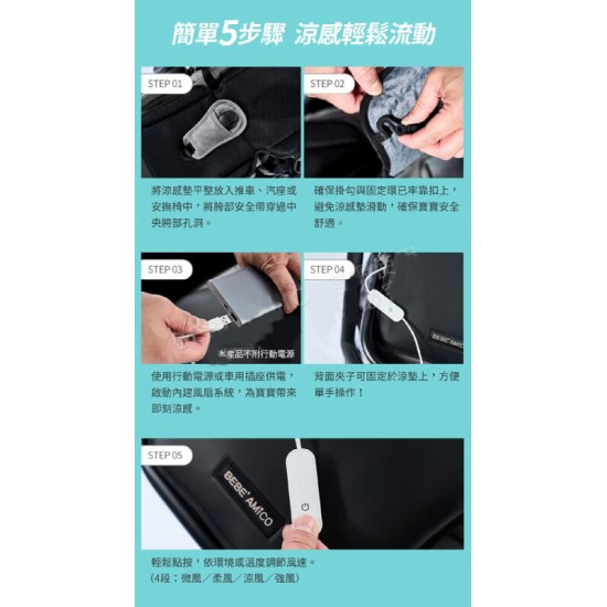 BeBe Amico 北極熊極地智能風扇涼感墊