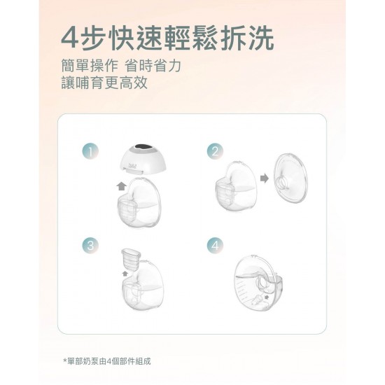 b&h Athena 醫院級穿戴式免提電動奶泵 1 pcs