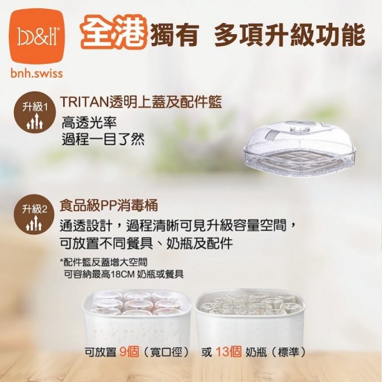 b&h 瑞士寶琪 星級版8合1智能消毒烘乾機