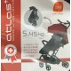 b&h Swiss Atlas + 嬰兒車 - 紅色