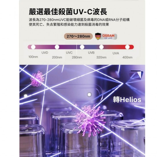 b&h Helios UV LED 消毒烘乾機 - Marble 雲石