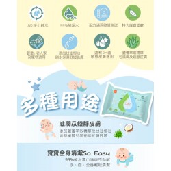 b&h 瑞士寶琪 多用途純水柔濕巾 - 含蘆薈萃取液 - 20片