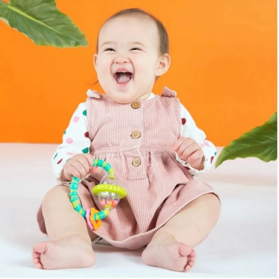 Bright Starts 抓握旋轉搖鈴及牙膠玩具