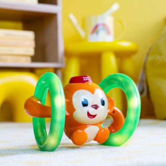 Bright Starts 滾動發光猴子玩具