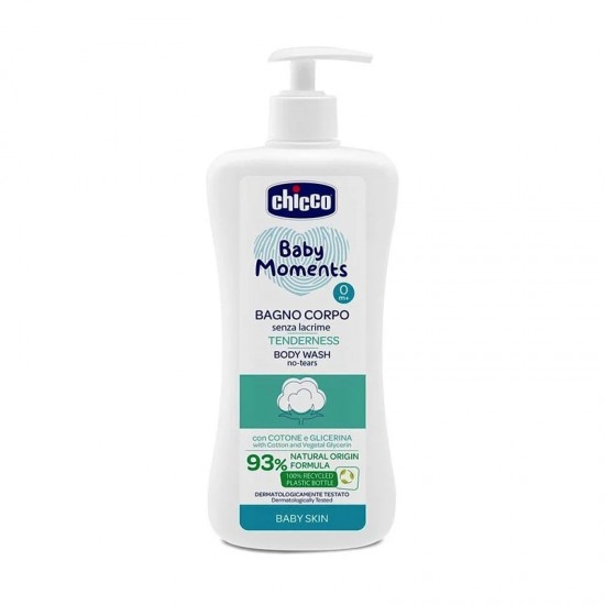 Chicco Baby Moments 嬰兒沐浴露 500ml - 棉花籽