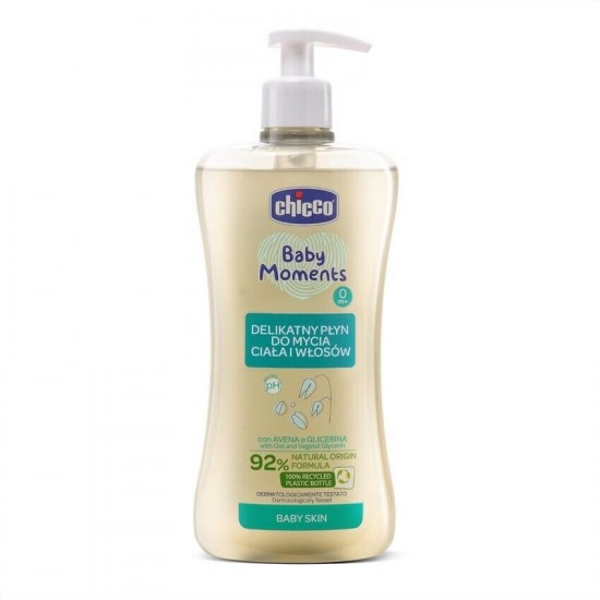 Chicco Baby Moments 溫和洗髮沐浴露 500ml