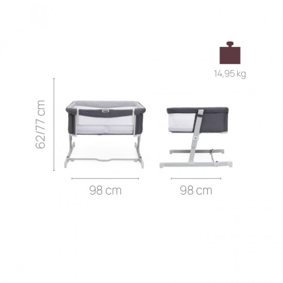 Chicco Next2Me Twins 孖生多功能移動舒適嬰兒床