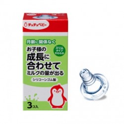 Chu Chu 柔軟型標準口徑奶嘴 - 3 pcs