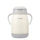 Combi Laku Mug 不鏽鋼吸管學習杯 (6個月+) 370ml - 淺灰