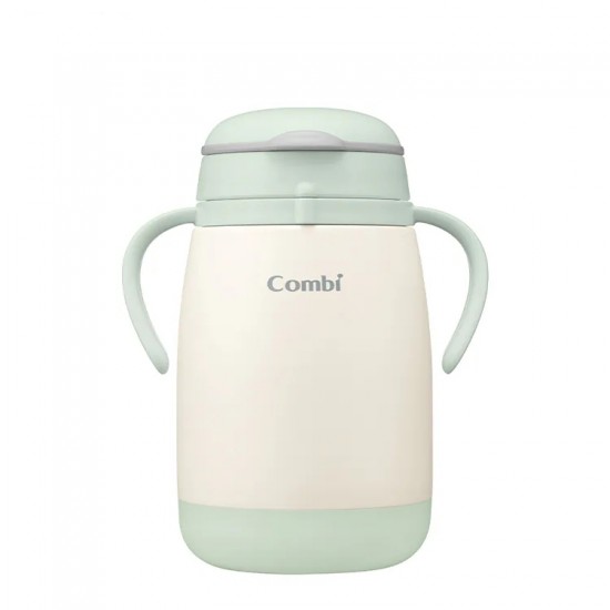 Combi Laku Mug 不鏽鋼吸管學習杯 (6個月+) 370ml - 薄荷綠
