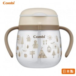 Combi 6m+ 防漏吸管杯 - 露營時光 240 ml
