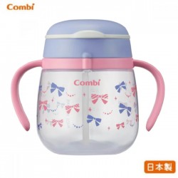 Combi 6m+ 防漏吸管杯 - 蝴蝶結 240 ml
