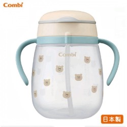 Combi 6m+ 防漏吸管杯 - 親親小棕熊 340ml 