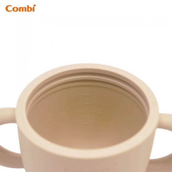 Combi 小熊鉑金矽膠兩階段吸管杯