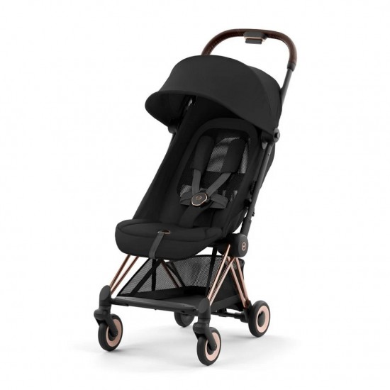 Cybex Coya 嬰兒車 (玫瑰金車架) - Sepia Black