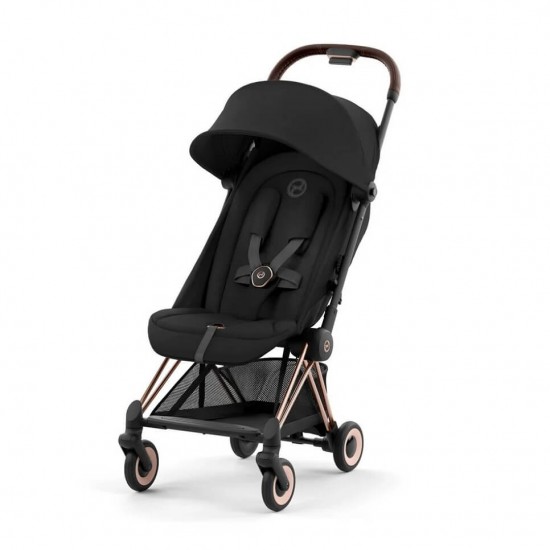 Cybex Coya 嬰兒車 (玫瑰金車架) - Sepia Black