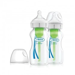 Dr Brown's Options+ 仿母乳排氣奶樽 - PP 9oz x 2 pcs