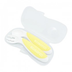 Edison mama 有盒餐具  (9個月以上) - 黃