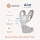 Ergobaby Alta 坐墊式嬰兒揹帶透氣款 - 珍珠灰