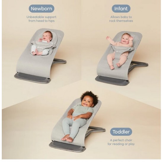 Ergobaby EVOLVE 3 IN 1 搖椅 - 淺灰色網布