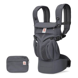 Ergobaby Omni 全階段型四式360嬰兒揹帶透氣款 - 炭灰