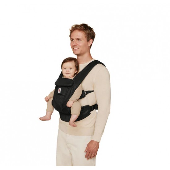Ergobaby Omni Deluxe All-in-One 透氣款嬰兒揹帶 - 黑色
