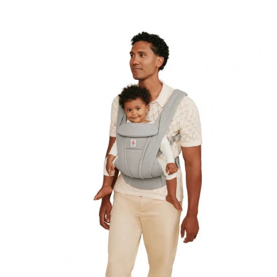 Ergobaby Omni Deluxe All-in-One 透氣款嬰兒揹帶 - 珍珠灰